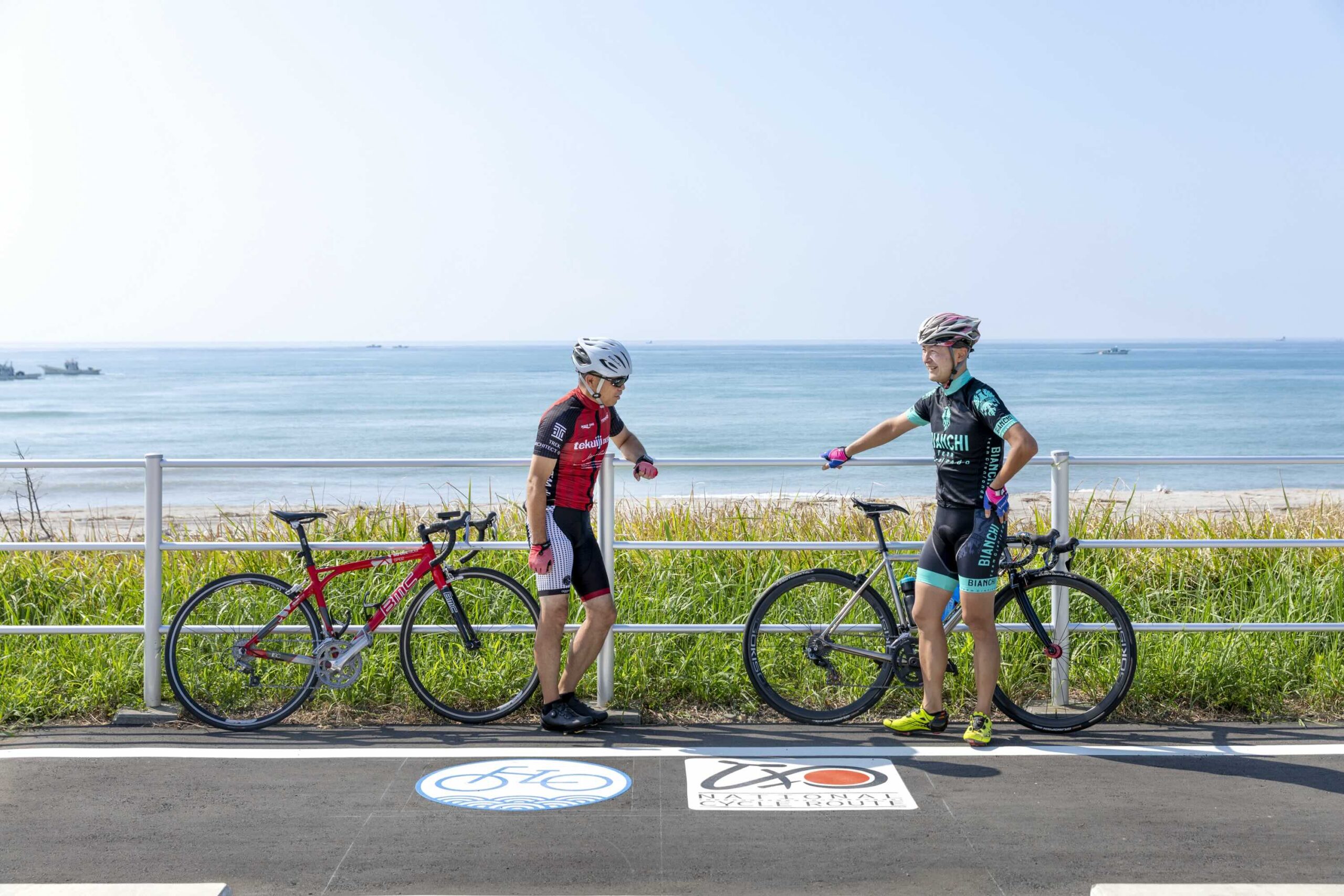［太平洋岸自転車道］線路跡辿り気分爽快な海岸沿いへ
